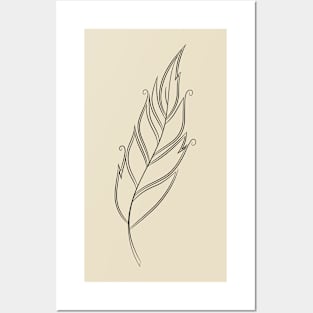 A feather. Posters and Art